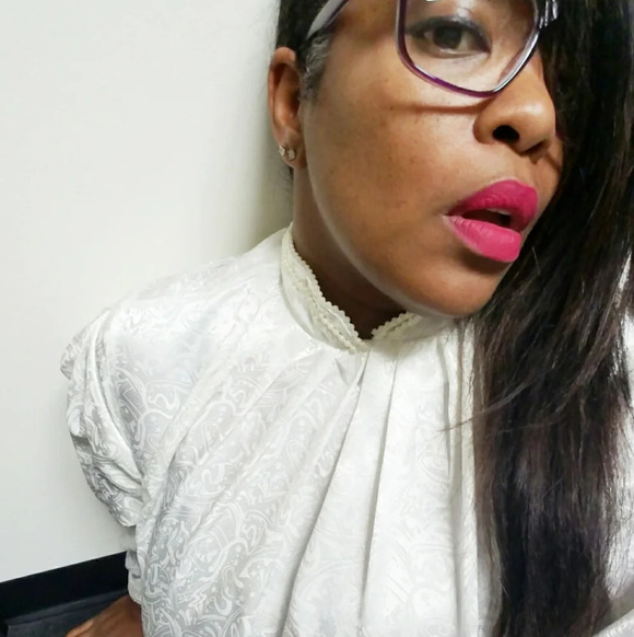 Vintage Blouse / Faux Pearls / Size Large (12) - Picture 9 of 9